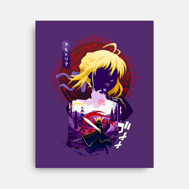 King Of Knights Girl-none stretched canvas-bellahoang