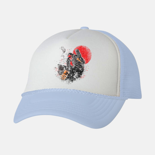 Hell-Bent-unisex trucker hat-turborat14