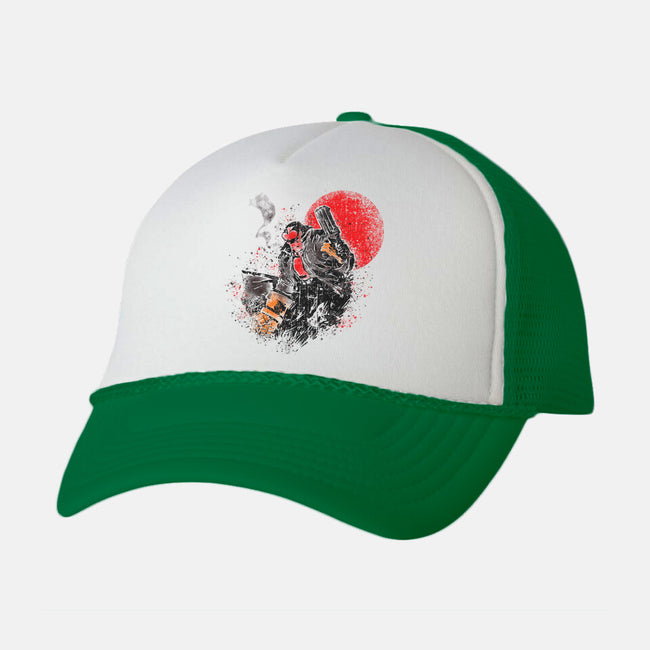 Hell-Bent-unisex trucker hat-turborat14