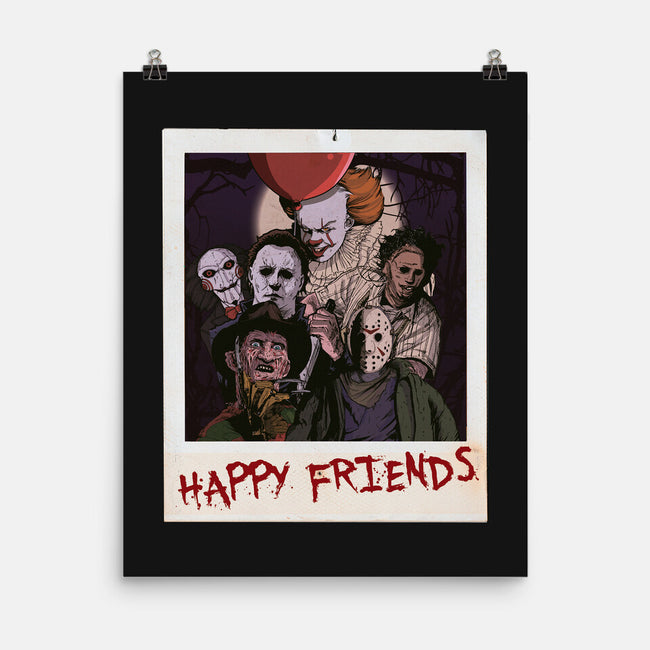 Happy Friends-none matte poster-Conjura Geek