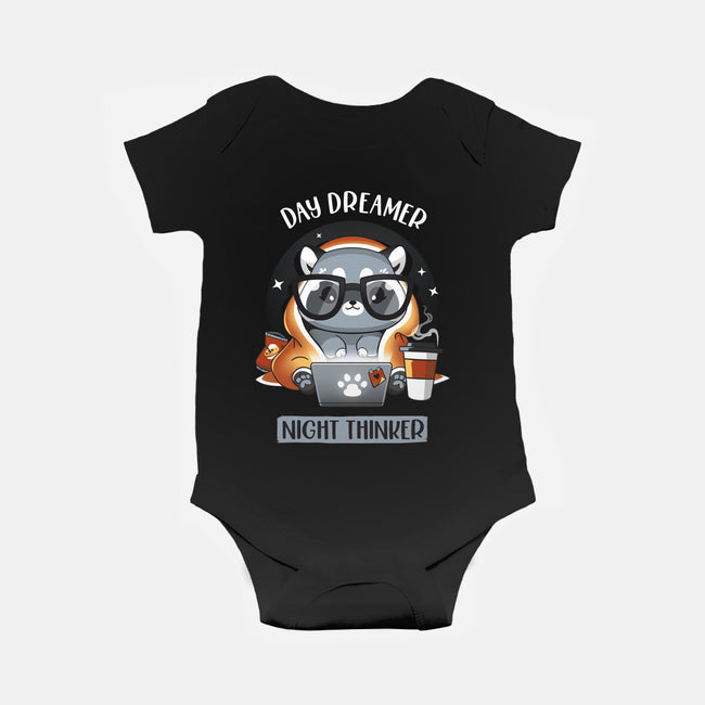 Nocturnal Personality-baby basic onesie-Snouleaf