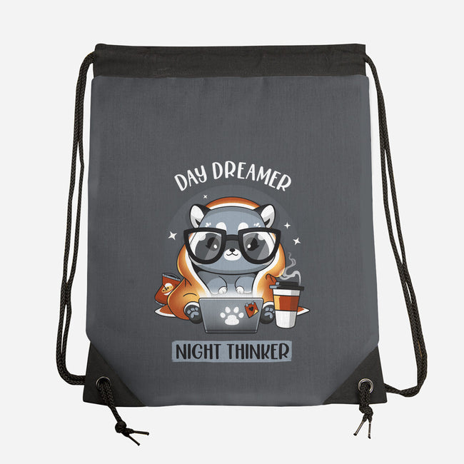 Nocturnal Personality-none drawstring bag-Snouleaf