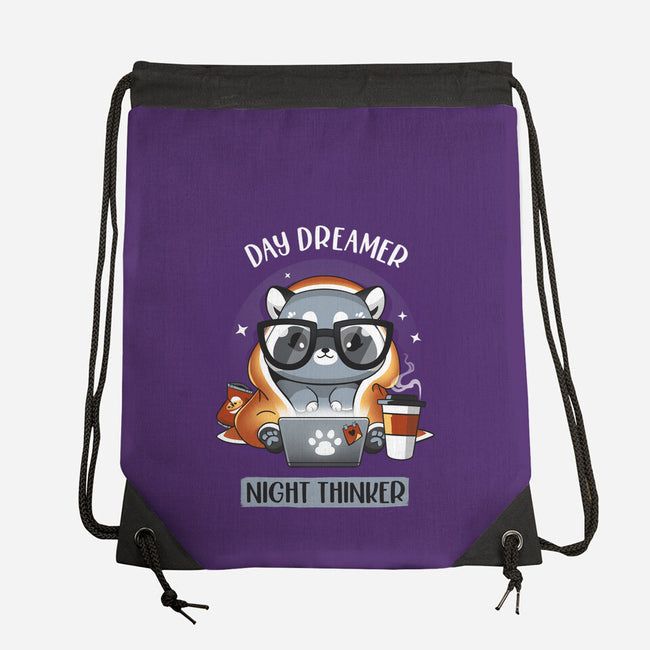 Nocturnal Personality-none drawstring bag-Snouleaf
