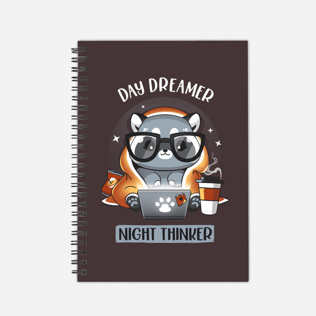 Nocturnal Personality-none dot grid notebook-Snouleaf