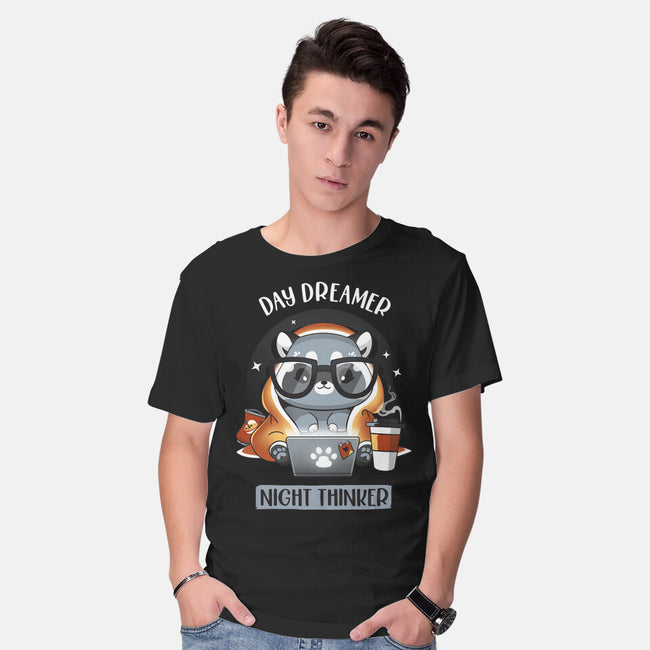 Nocturnal Personality-mens basic tee-Snouleaf