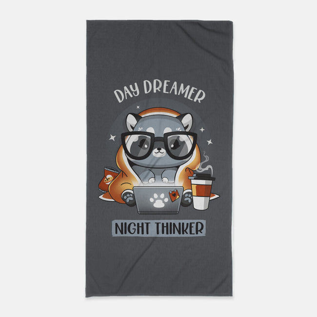 Nocturnal Personality-none beach towel-Snouleaf