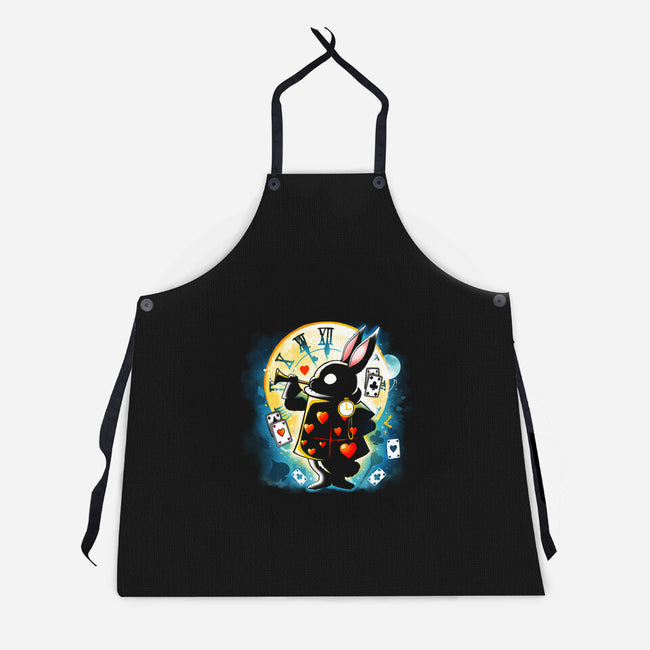 White Rabbit-unisex kitchen apron-Vallina84