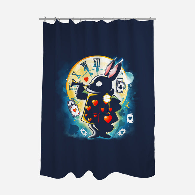 White Rabbit-none polyester shower curtain-Vallina84