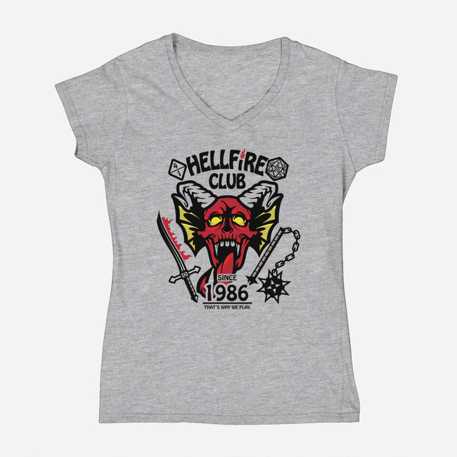 Hellfire-womens v-neck tee-jrberger