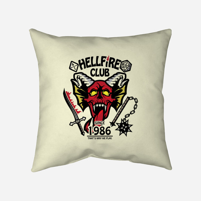 Hellfire-none removable cover w insert throw pillow-jrberger