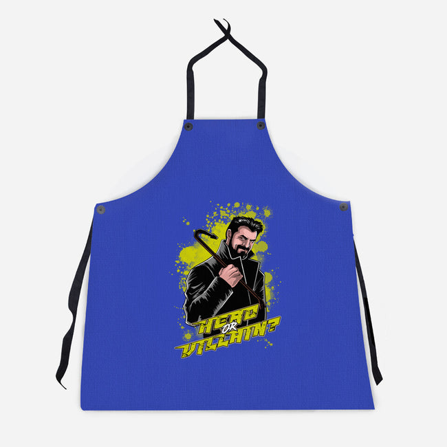 Hero Or Butcher?-unisex kitchen apron-Diego Oliver