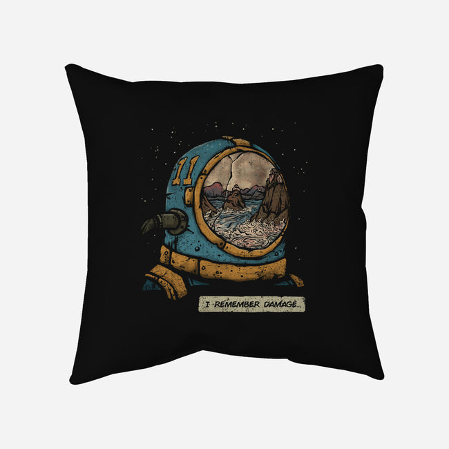 I Remember Damage-none removable cover w insert throw pillow-kg07