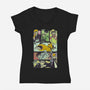 Shonen Anime Classics-womens v-neck tee-Bellades