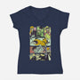 Shonen Anime Classics-womens v-neck tee-Bellades