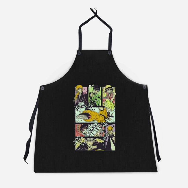 Shonen Anime Classics-unisex kitchen apron-Bellades