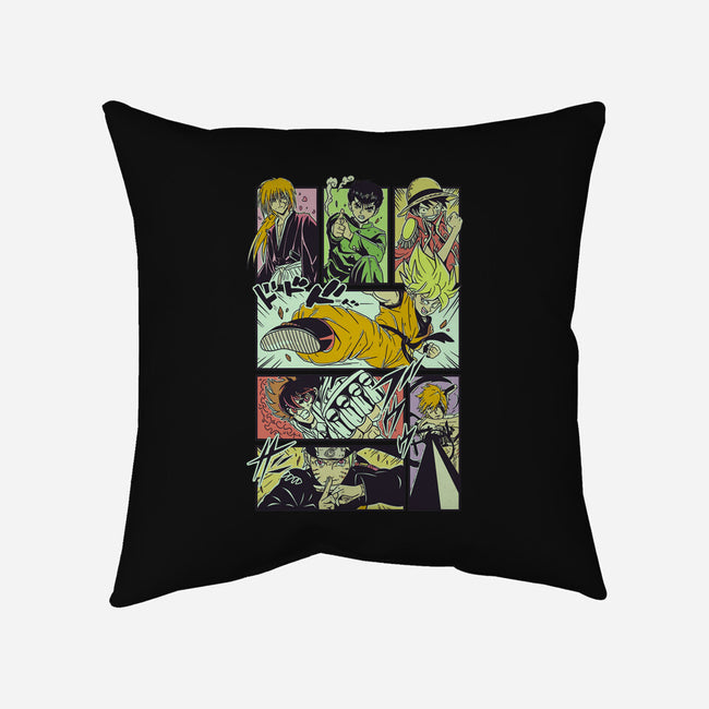 Shonen Anime Classics-none removable cover w insert throw pillow-Bellades