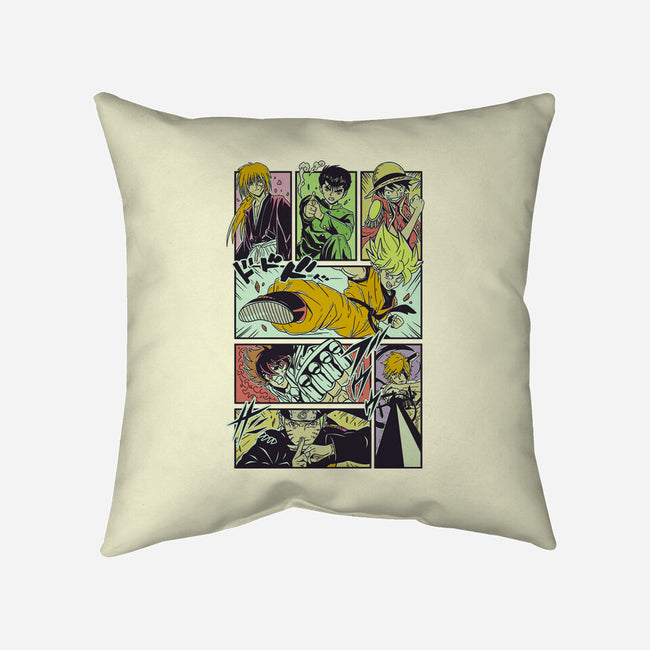 Shonen Anime Classics-none removable cover w insert throw pillow-Bellades