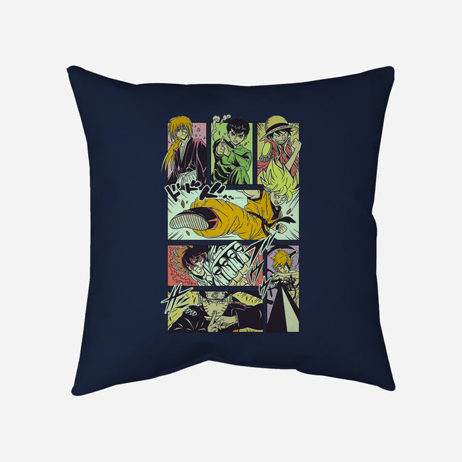 Shonen Anime Classics-none removable cover w insert throw pillow-Bellades