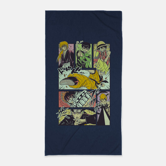 Shonen Anime Classics-none beach towel-Bellades