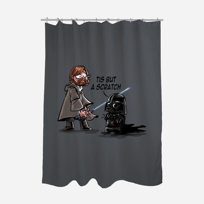 Scratch Wars-none polyester shower curtain-zascanauta