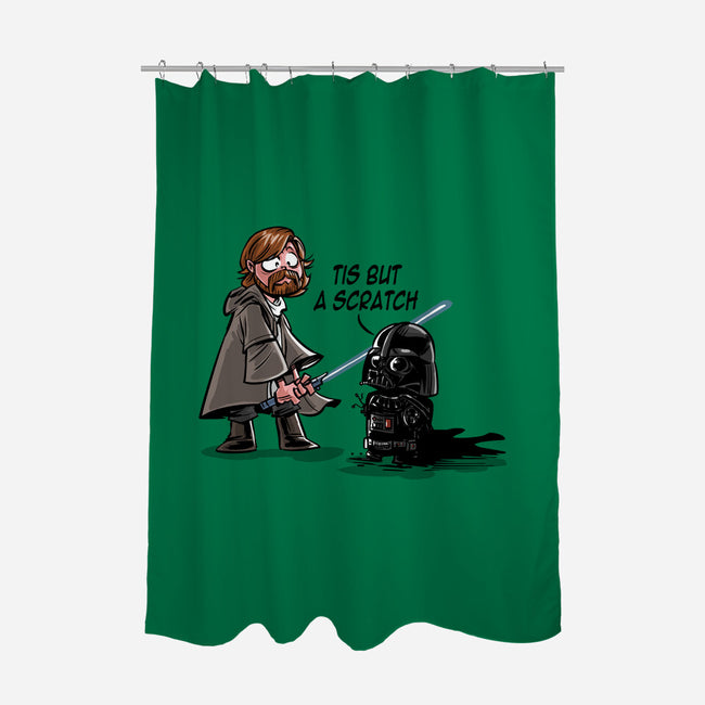 Scratch Wars-none polyester shower curtain-zascanauta