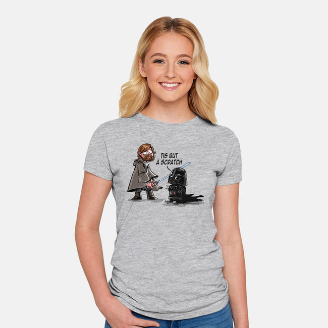 Scratch Wars-womens fitted tee-zascanauta