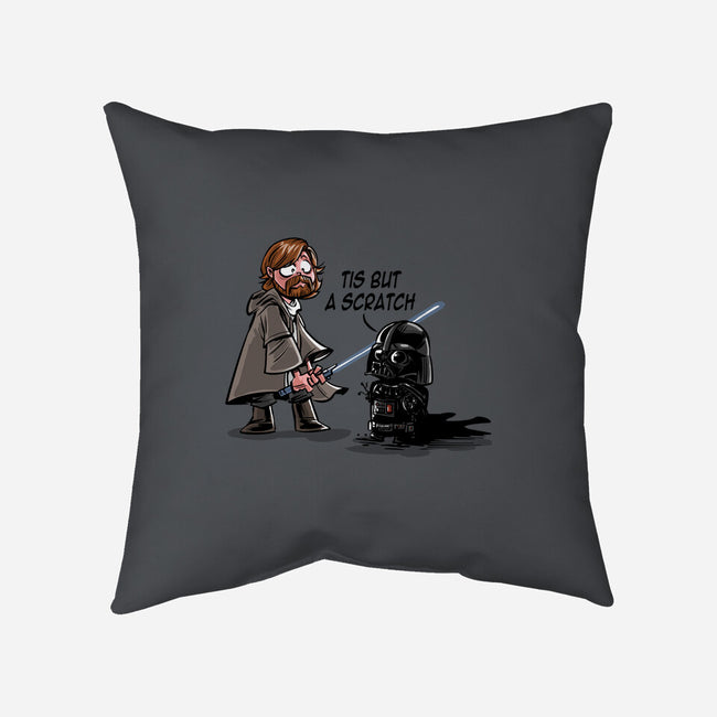 Scratch Wars-none removable cover w insert throw pillow-zascanauta