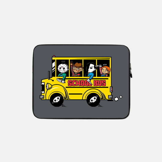 Horror School Bus-none zippered laptop sleeve-krisren28