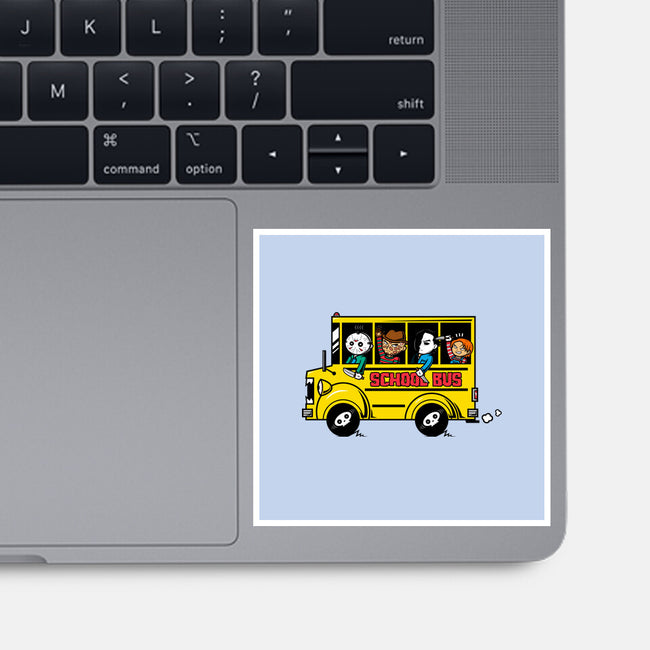 Horror School Bus-none glossy sticker-krisren28