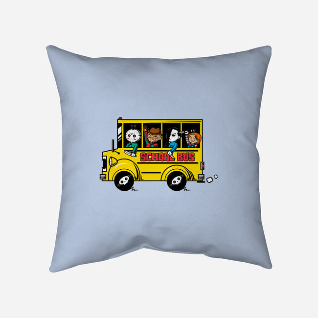 Horror School Bus-none removable cover throw pillow-krisren28