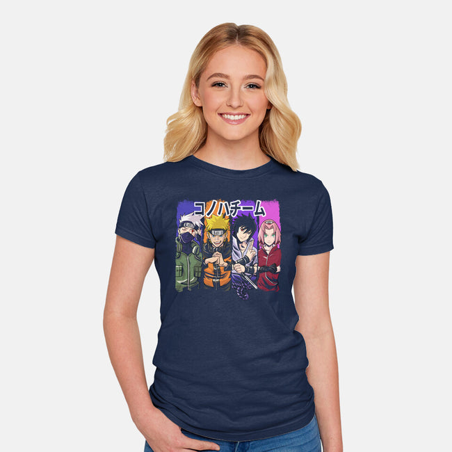 Sensei And His Disciples-womens fitted tee-Conjura Geek