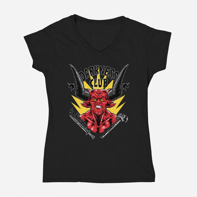 Darkness Club-womens v-neck tee-Andriu