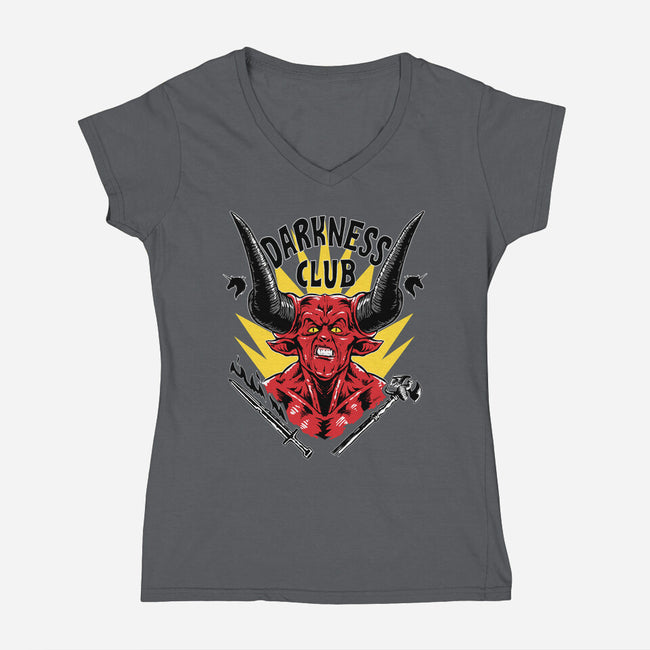 Darkness Club-womens v-neck tee-Andriu