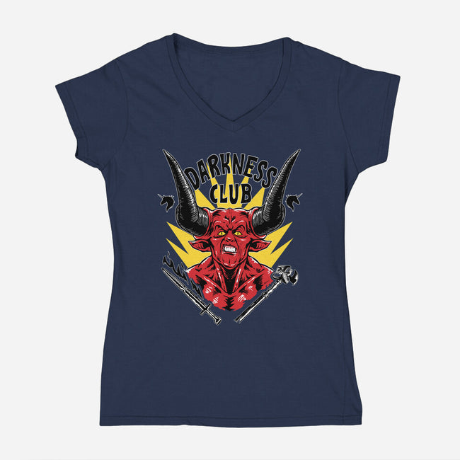 Darkness Club-womens v-neck tee-Andriu