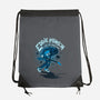 Eddie Vs The Upside Down-none drawstring bag-paulagarcia