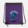 Eddie Vs The Upside Down-none drawstring bag-paulagarcia