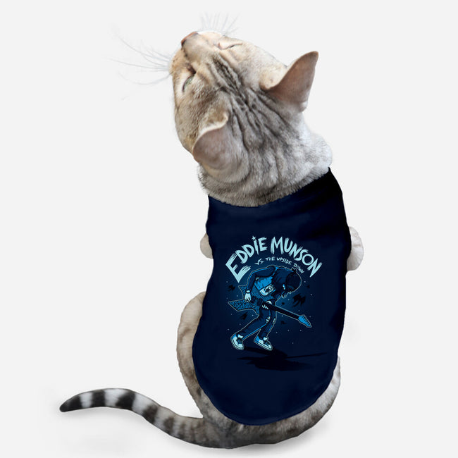 Eddie Vs The Upside Down-cat basic pet tank-paulagarcia