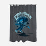 Eddie Vs The Upside Down-none polyester shower curtain-paulagarcia