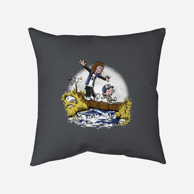Eddie and Dustin-none removable cover w insert throw pillow-paulagarcia