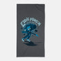 Eddie Vs The Upside Down-none beach towel-paulagarcia