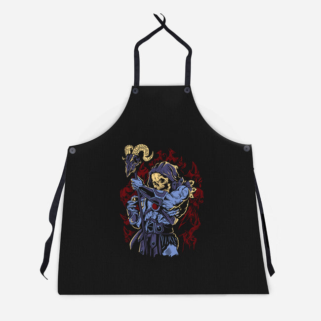 Skeletor-unisex kitchen apron-Faissal Thomas