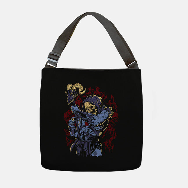 Skeletor-none adjustable tote bag-Faissal Thomas