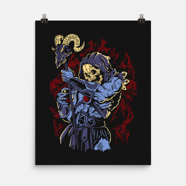 Skeletor-none matte poster-Faissal Thomas
