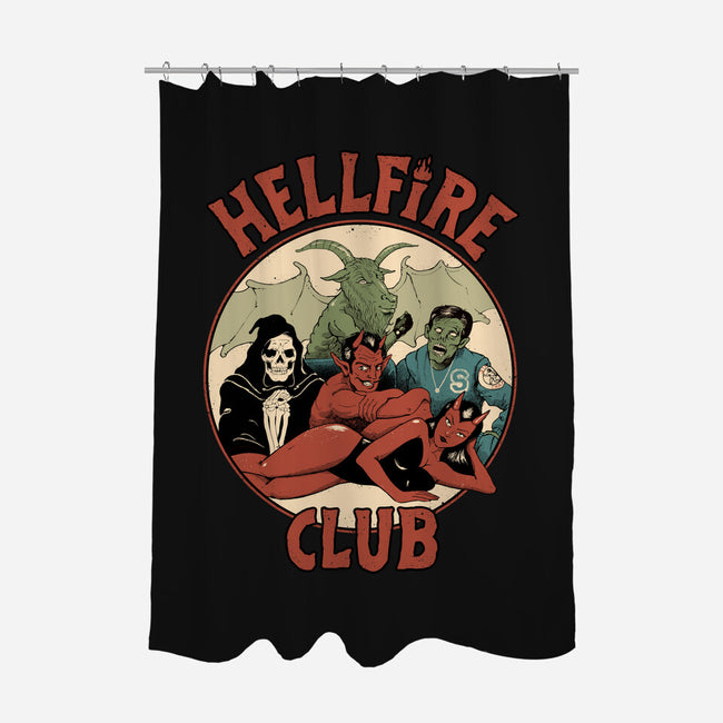True Hell Fire Club-none polyester shower curtain-vp021