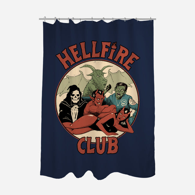 True Hell Fire Club-none polyester shower curtain-vp021