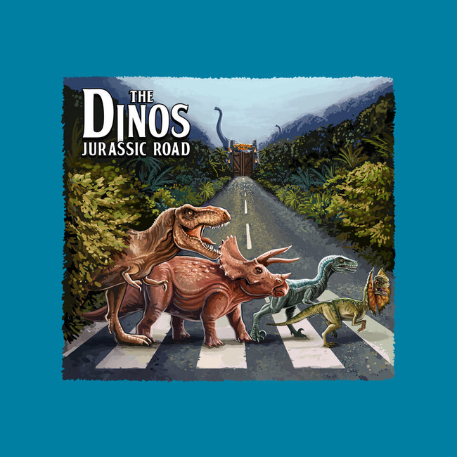 Jurassic Road-none removable cover throw pillow-daobiwan