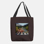 Jurassic Road-none basic tote bag-daobiwan