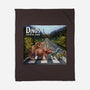 Jurassic Road-none fleece blanket-daobiwan