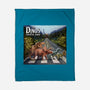 Jurassic Road-none fleece blanket-daobiwan