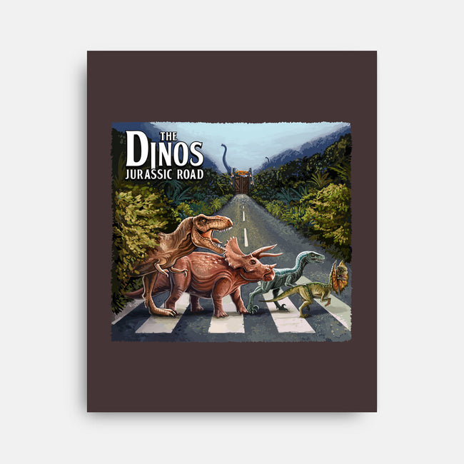 Jurassic Road-none stretched canvas-daobiwan